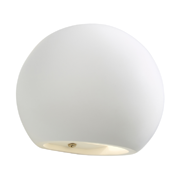 Inlight Martos Round Up&Down Plaster Wall Light White
