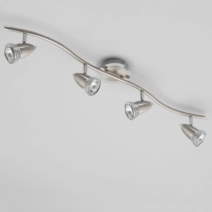 Inlight Elara Satin Nickel & Chrome 35W 4 Light Bar Spotlight - INL-598410-SNIC