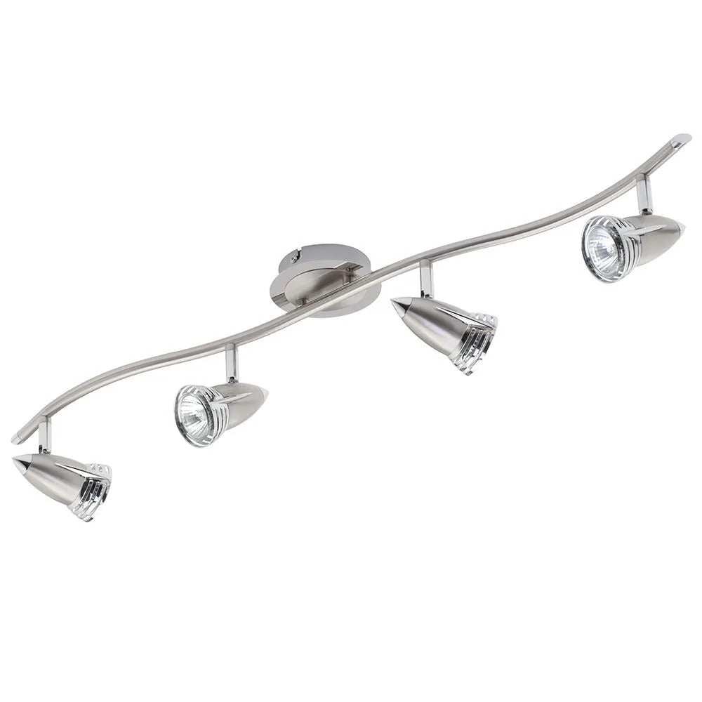 Inlight Elara Satin Nickel & Chrome 35W 4 Light Bar Spotlight - INL-598410-SNIC