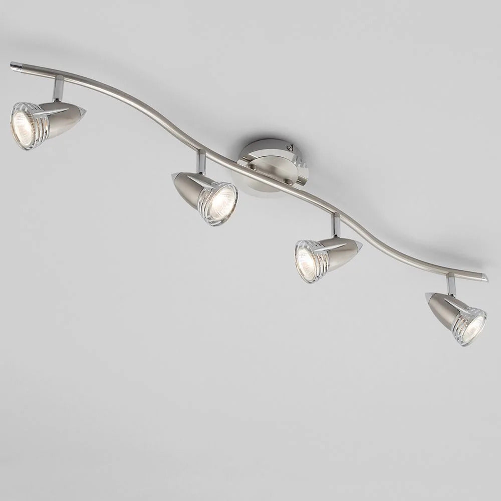 Inlight Elara Satin Nickel & Chrome 35W 4 Light Bar Spotlight - INL-598410-SNIC