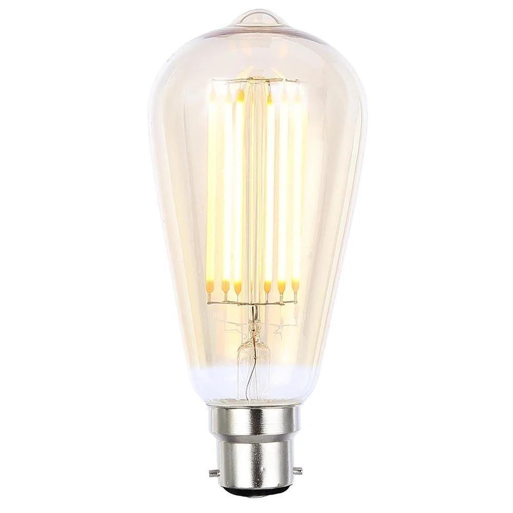 Inlight Tinted 6W B22 ST64 Vintge Dimmable Filament LED Lamp INL-ST64-LED-BC-TNT