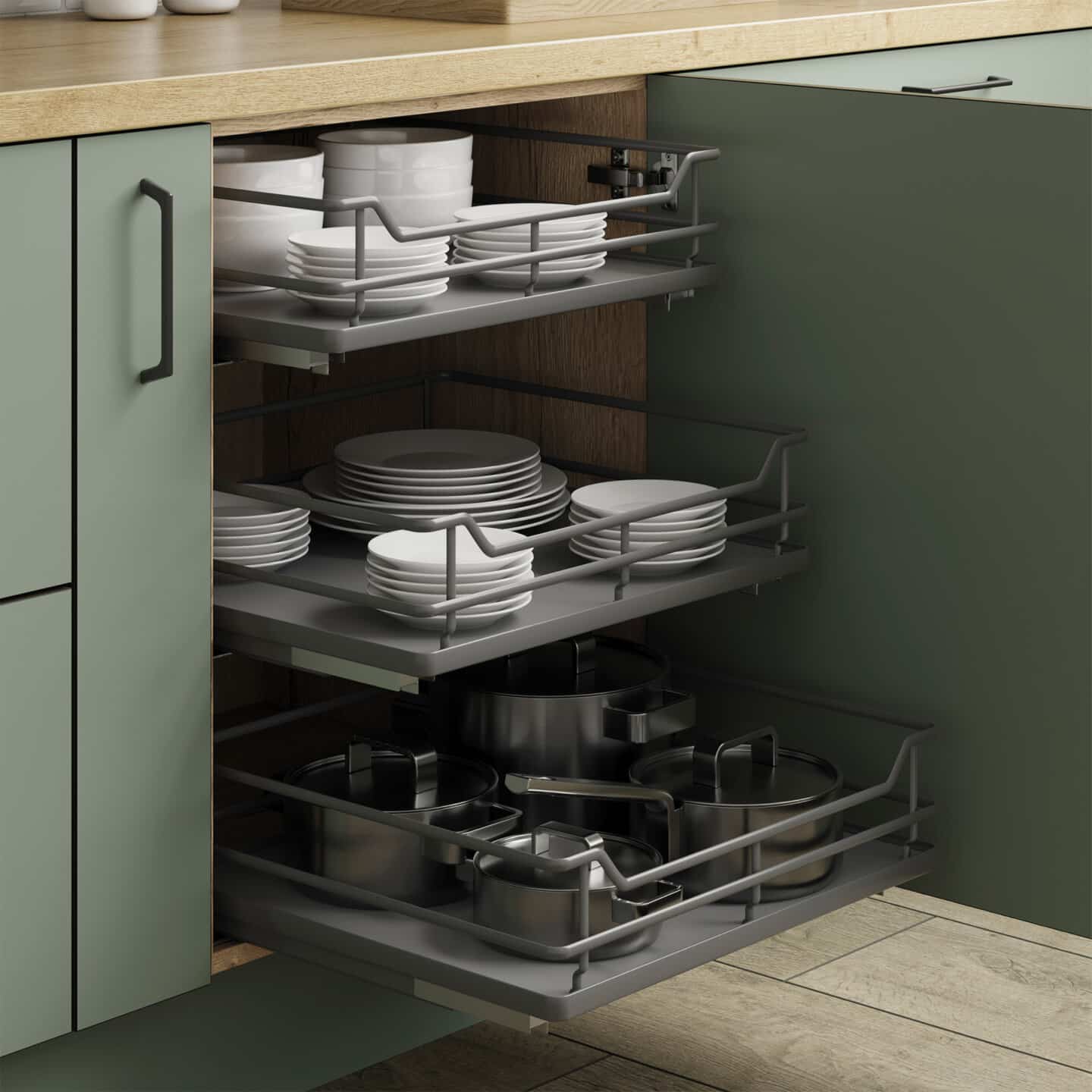 Caple Deluxe Individual Pull-Out Basket ISBS600AN