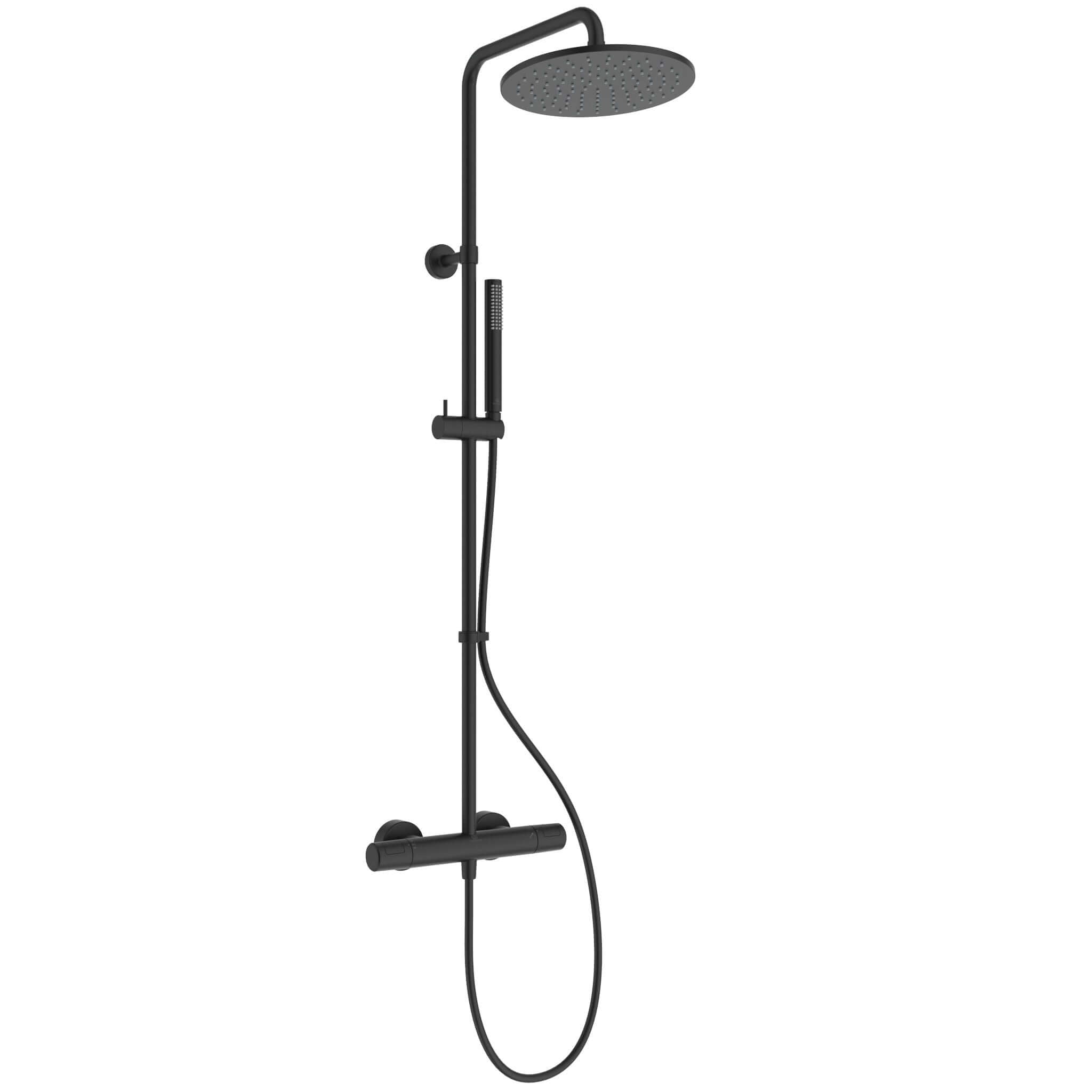 Ideal Standard Ceratherm T25M Matt Black Exposed Shower System