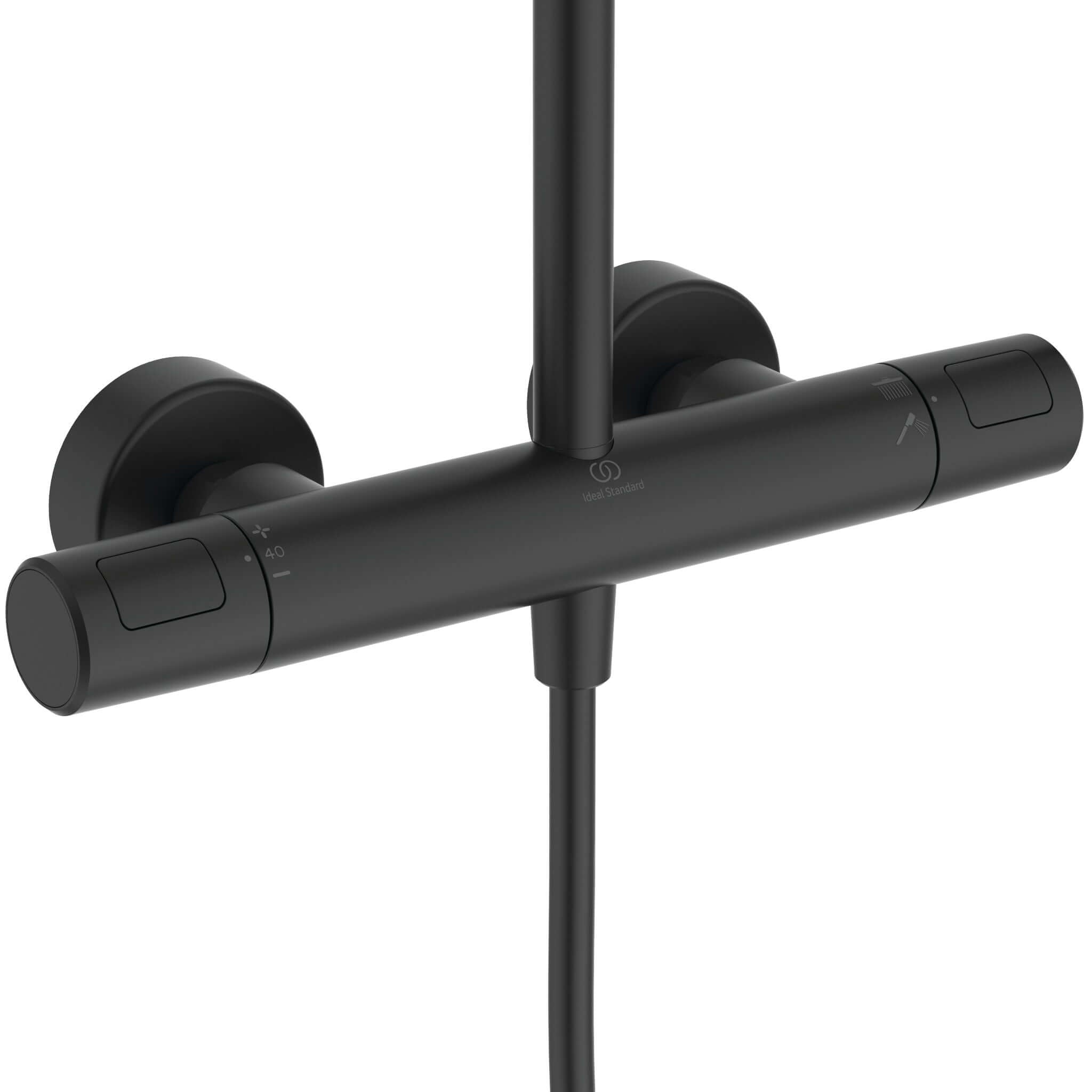 Ideal Standard Ceratherm T25M Matt Black Exposed Shower System