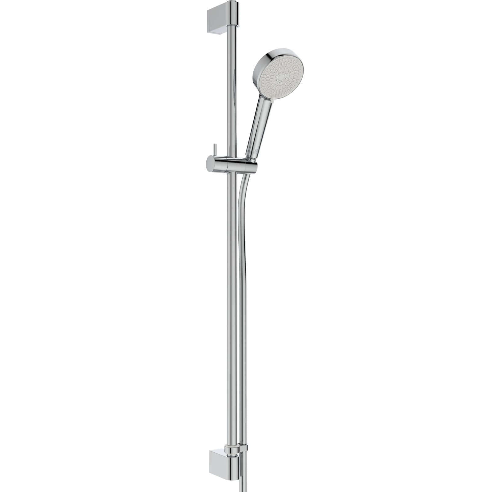 Ideal Standard Idealrain Chrome 900mm Shower Slide Rail Kit with Two Function Handset