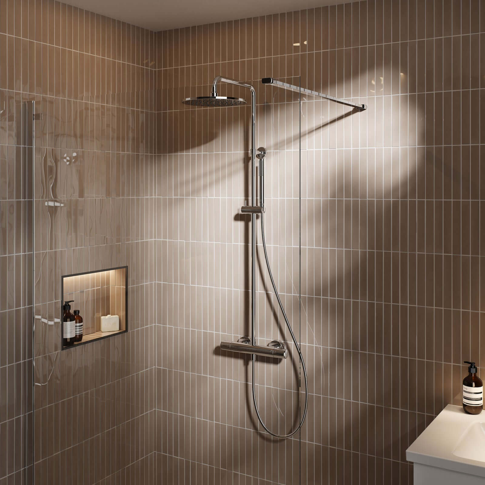 Ideal Standard Ceratherm T25+ Chrome Exposed Shower System