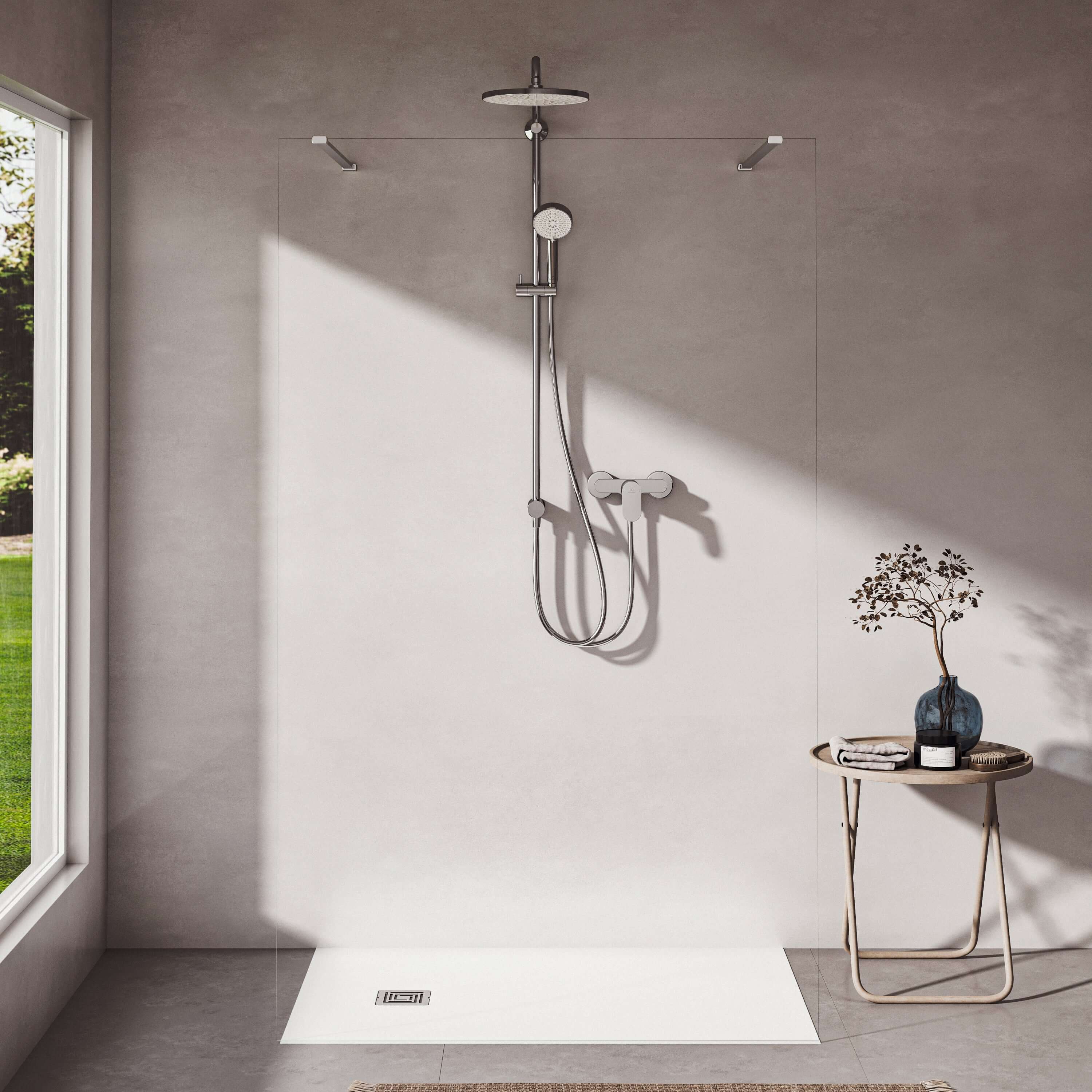 Ideal Standard Ceratwist T25N Chrome Shower Kit with Rail and Hose