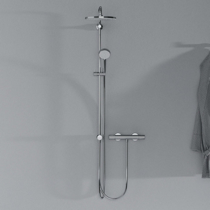 Ideal Standard Ceratwist T25N Chrome Shower Kit with Rail and Hose