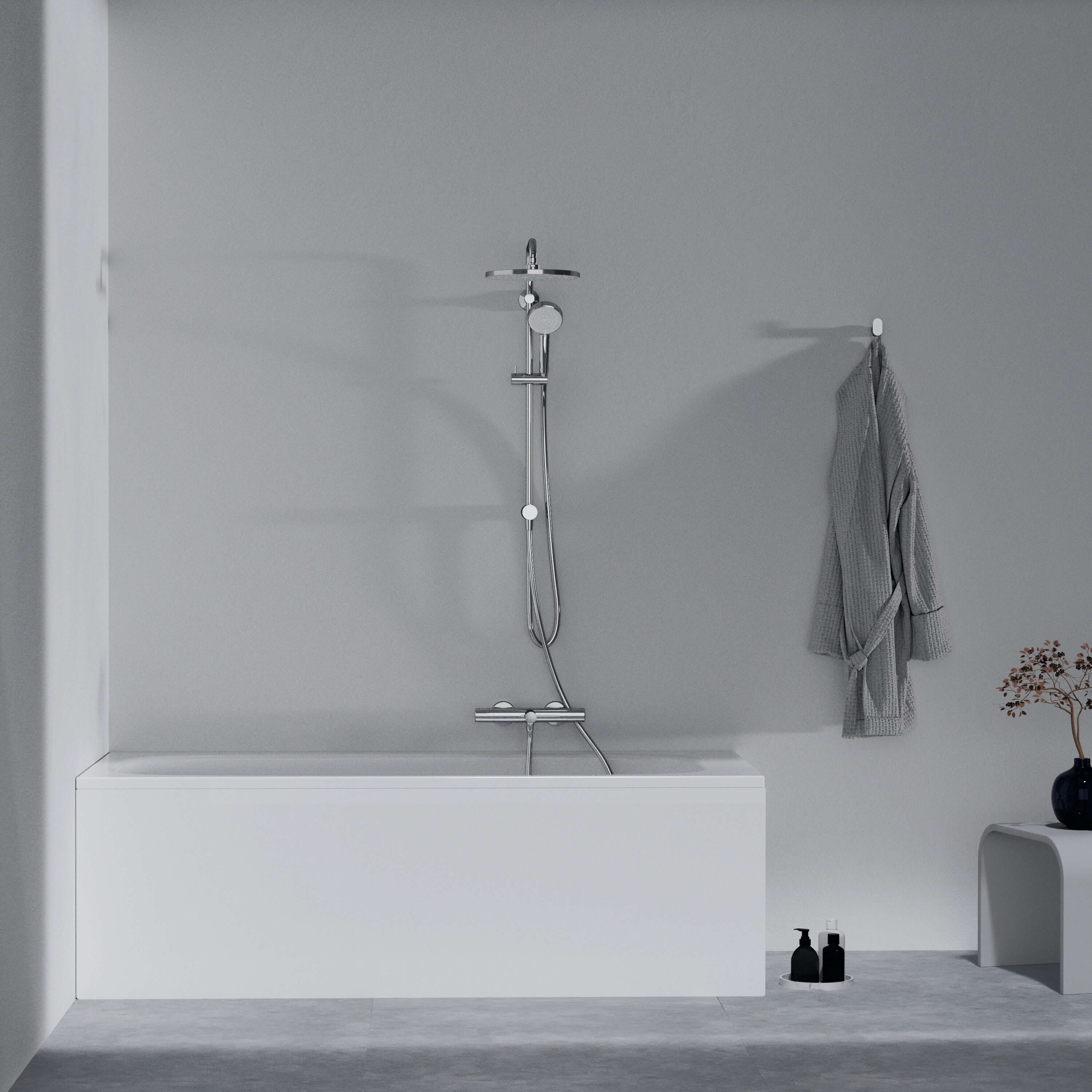 Ideal Standard Ceratherm T25 Chrome Exposed Shower System