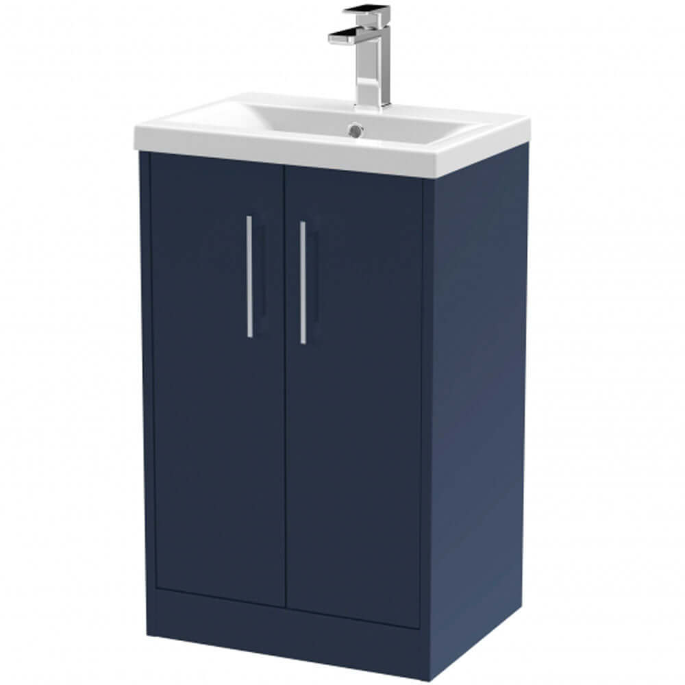 Hudson Reed Juno Floor Standing 2-Door Vanity Unit & Basin