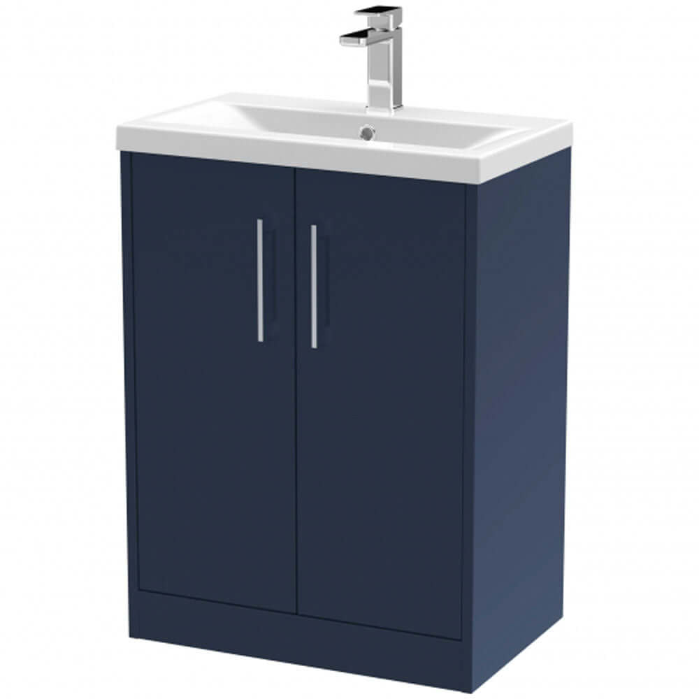 Hudson Reed Juno Floor Standing 2-Door Vanity Unit & Basin