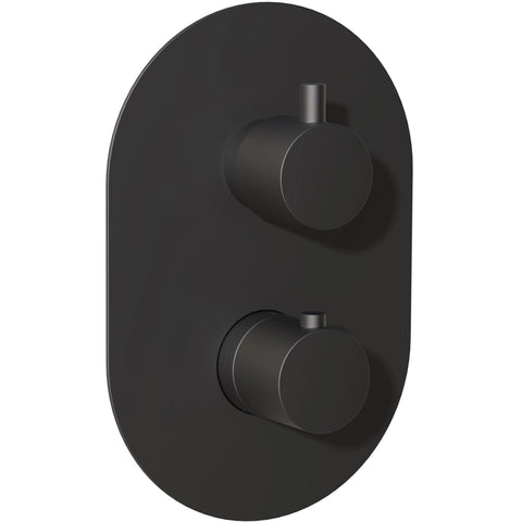 Methven Kaha Matte Black 1 Way Thermostatic Concealed Shower Valve KAHA 1DBK