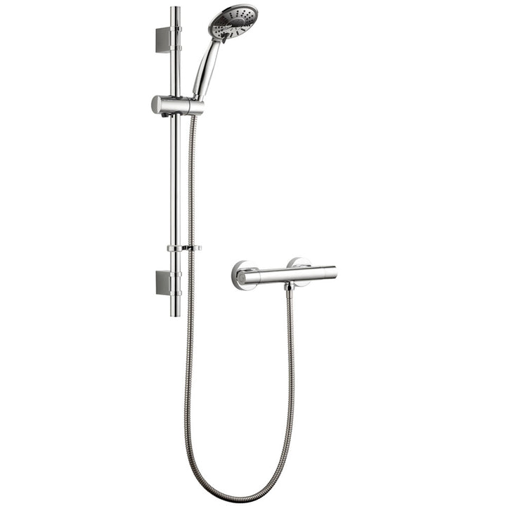 Deva Kestrel Chrome Thermostatic Bar Shower Valve with Multi Mode Shower Kit KESBS