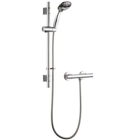Deva Kestrel Chrome Thermostatic Bar Shower Valve with Multi Mode Shower Kit KESBS