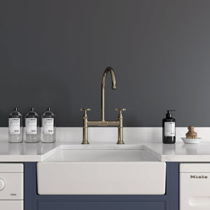 LSC Small White 480x370x130 Ceramic Belfast Butler Kitchen Sink & Waste SBELFAST