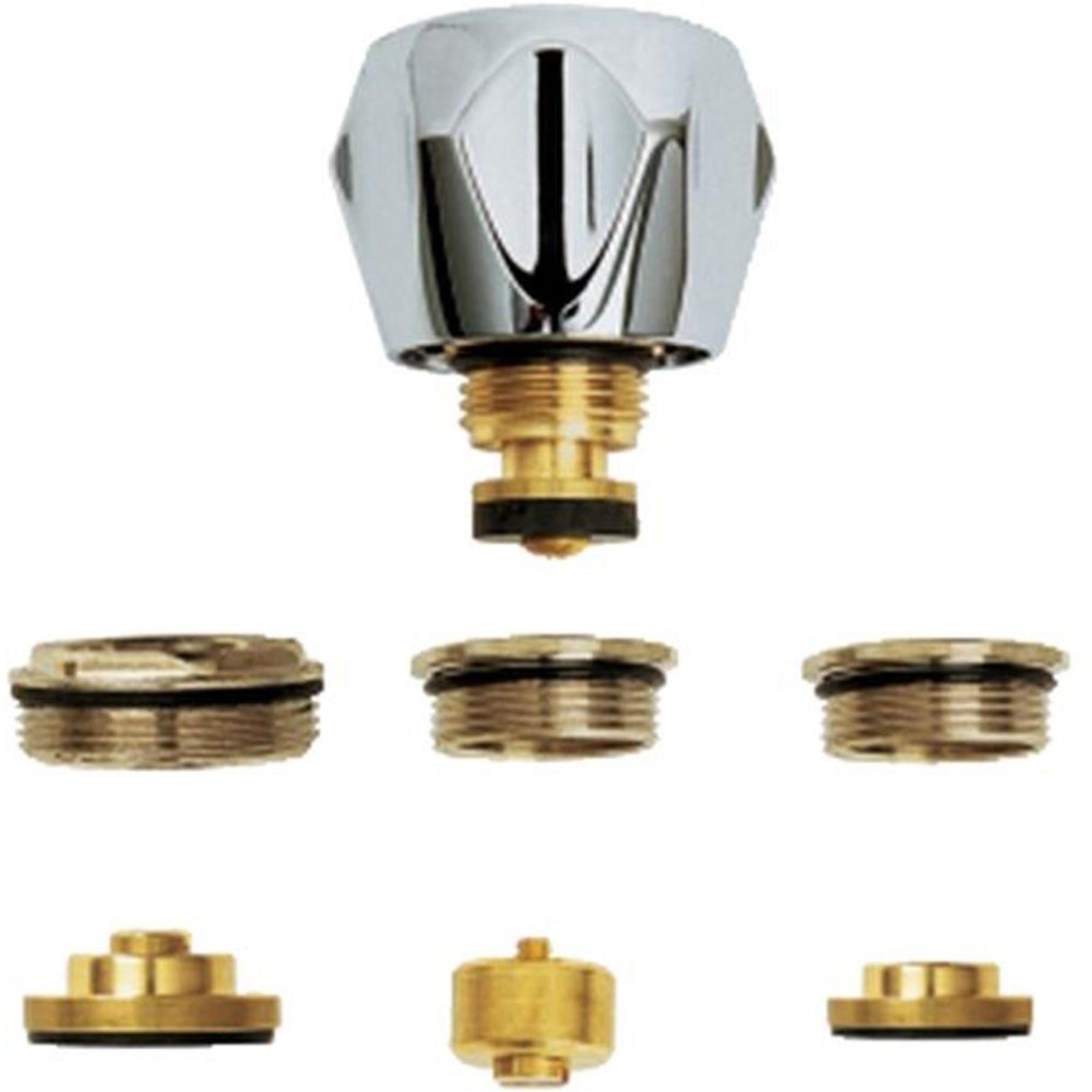 Deva Chrome Universal Conversion Brass Handle Kit MCK001