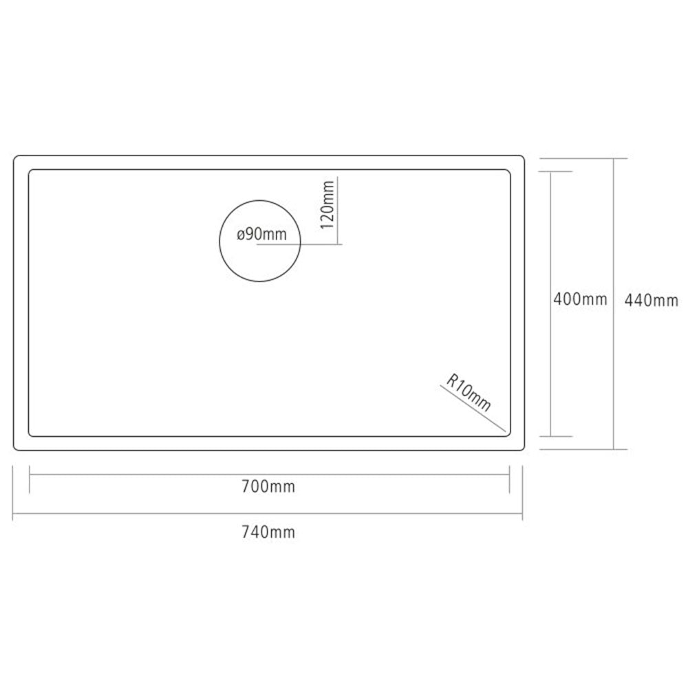 Caple Mode 740 1.0 Bowl Kitchen Sink & Waste
