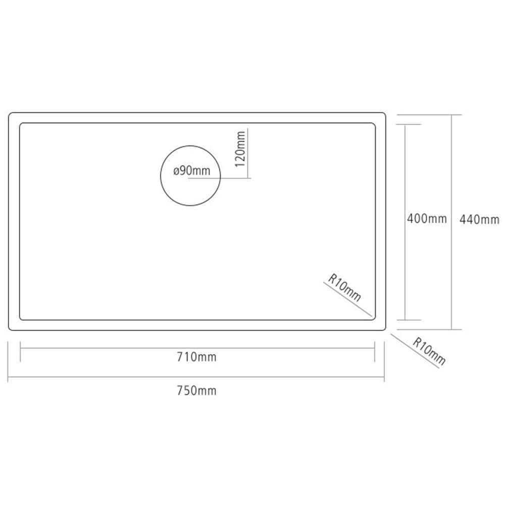 Caple Mode 1.0 Stainless Steel Kitchen Sink & Waste MODE751