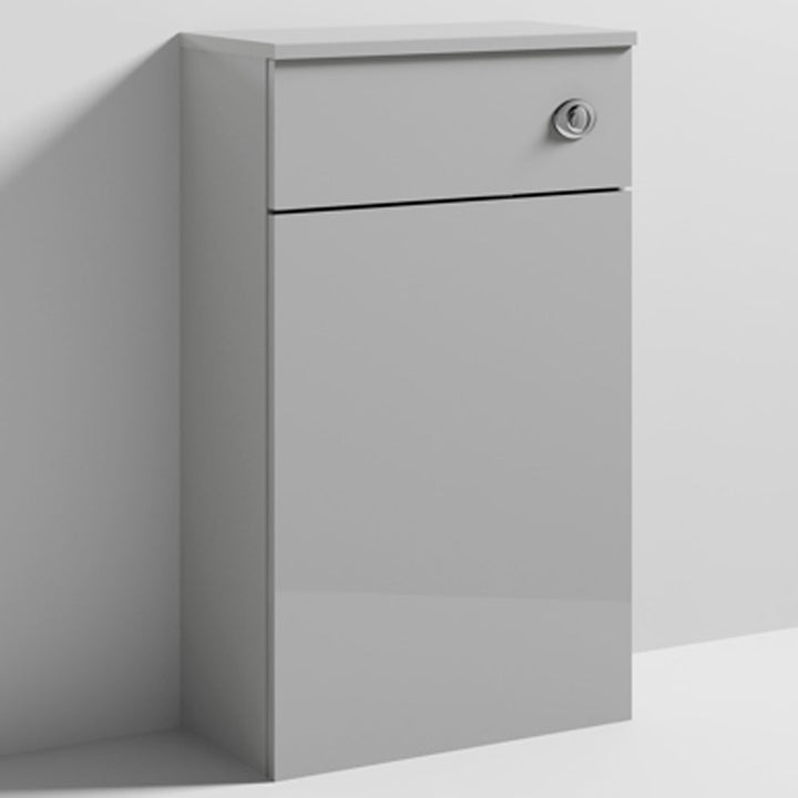 Nuie Athena Gloss Grey Mist 500mm Back to Wall WC Unit MOE442