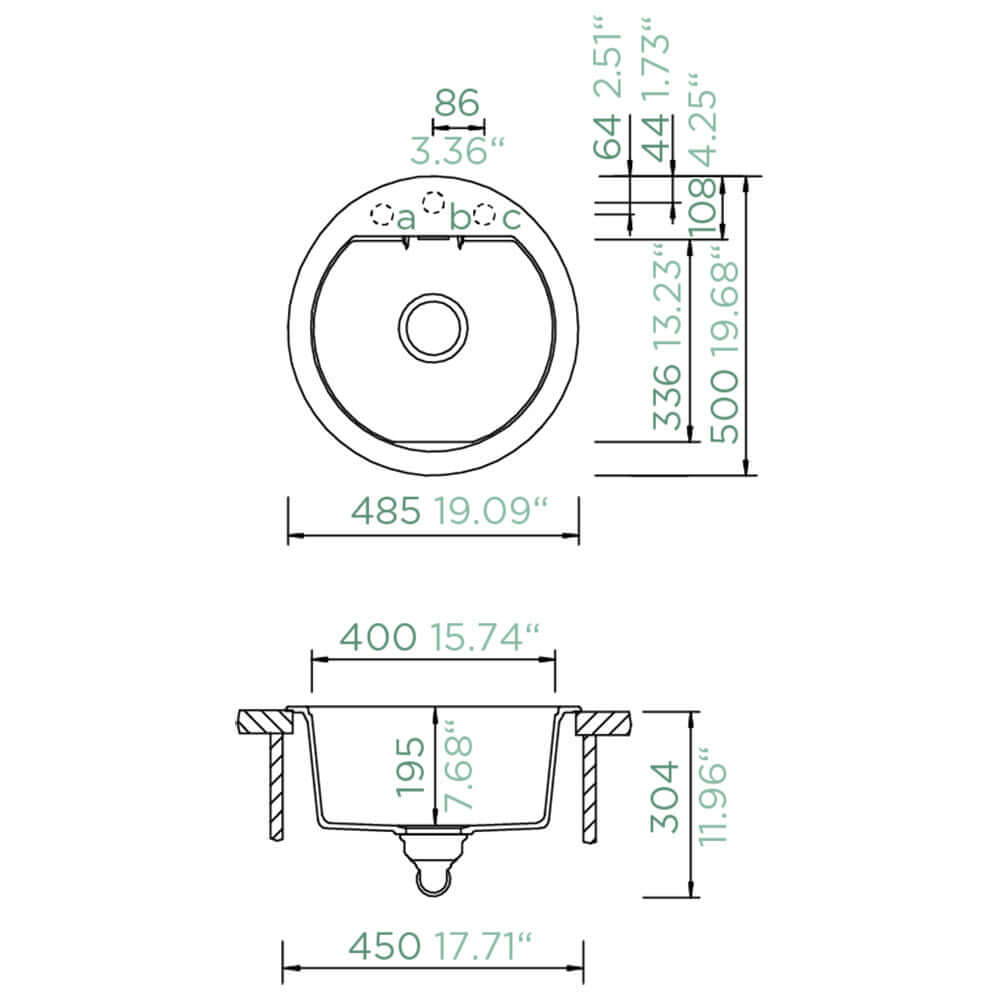 Schock Mono R 100 1.0 Bowl Granite Kitchen Sink & Waste