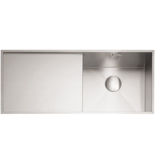 Caple Nada 100 1.0 Bowl Satin Stainless Steel Kitchen Sink & Waste LHD NA100L