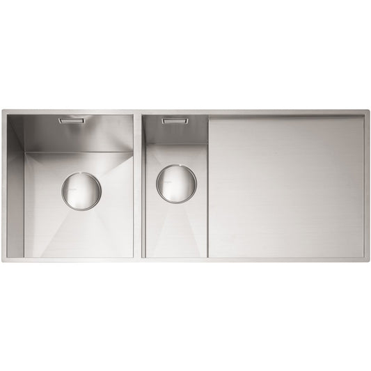 Caple Nada 150 1.5 Bowl Satin Stainless Steel Kitchen Sink & Waste RHD NA150R