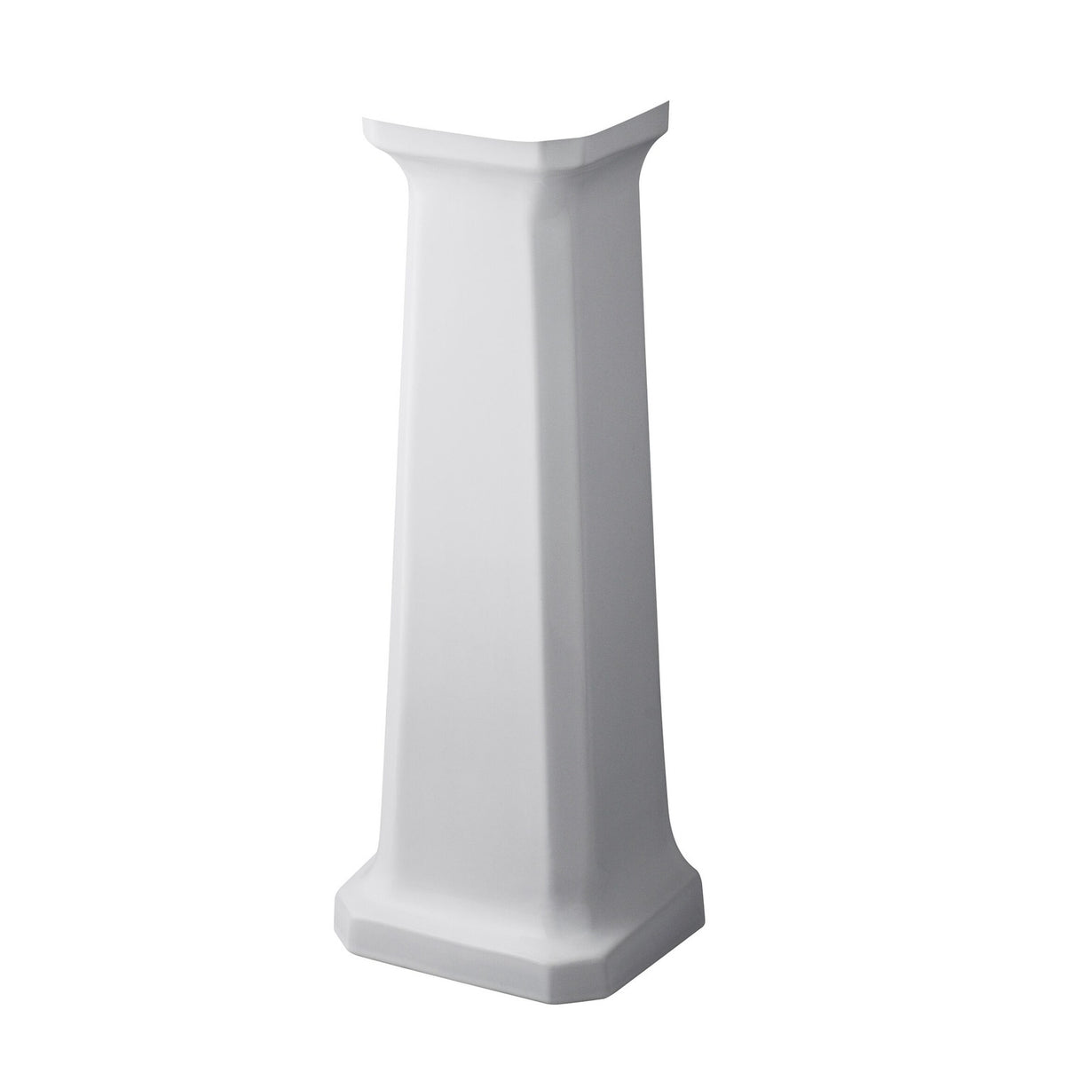 Nuie Carlton White Traditional Full Pedestal ONLY NCS883