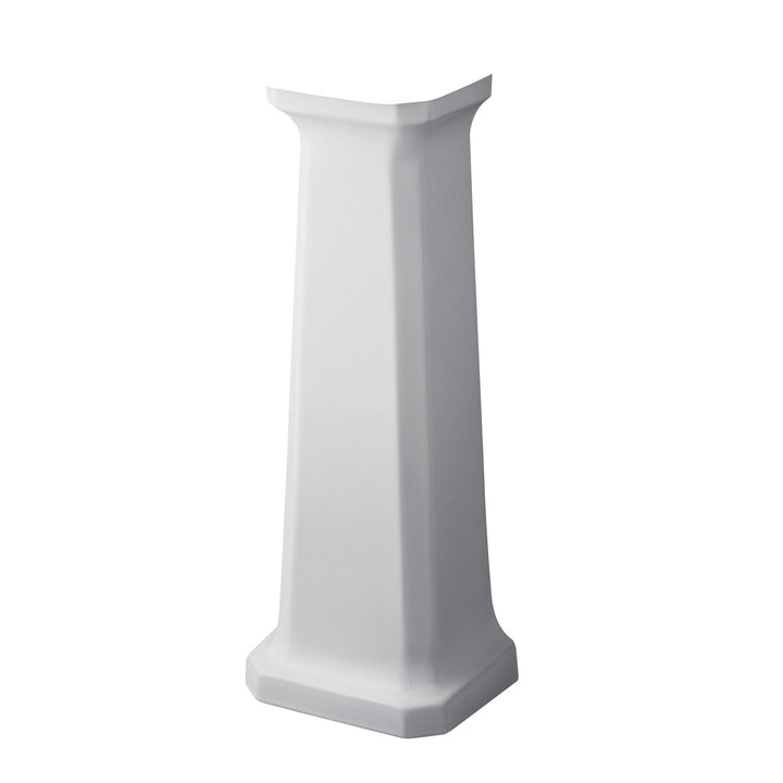 Nuie Carlton White Traditional Full Pedestal ONLY NCS883