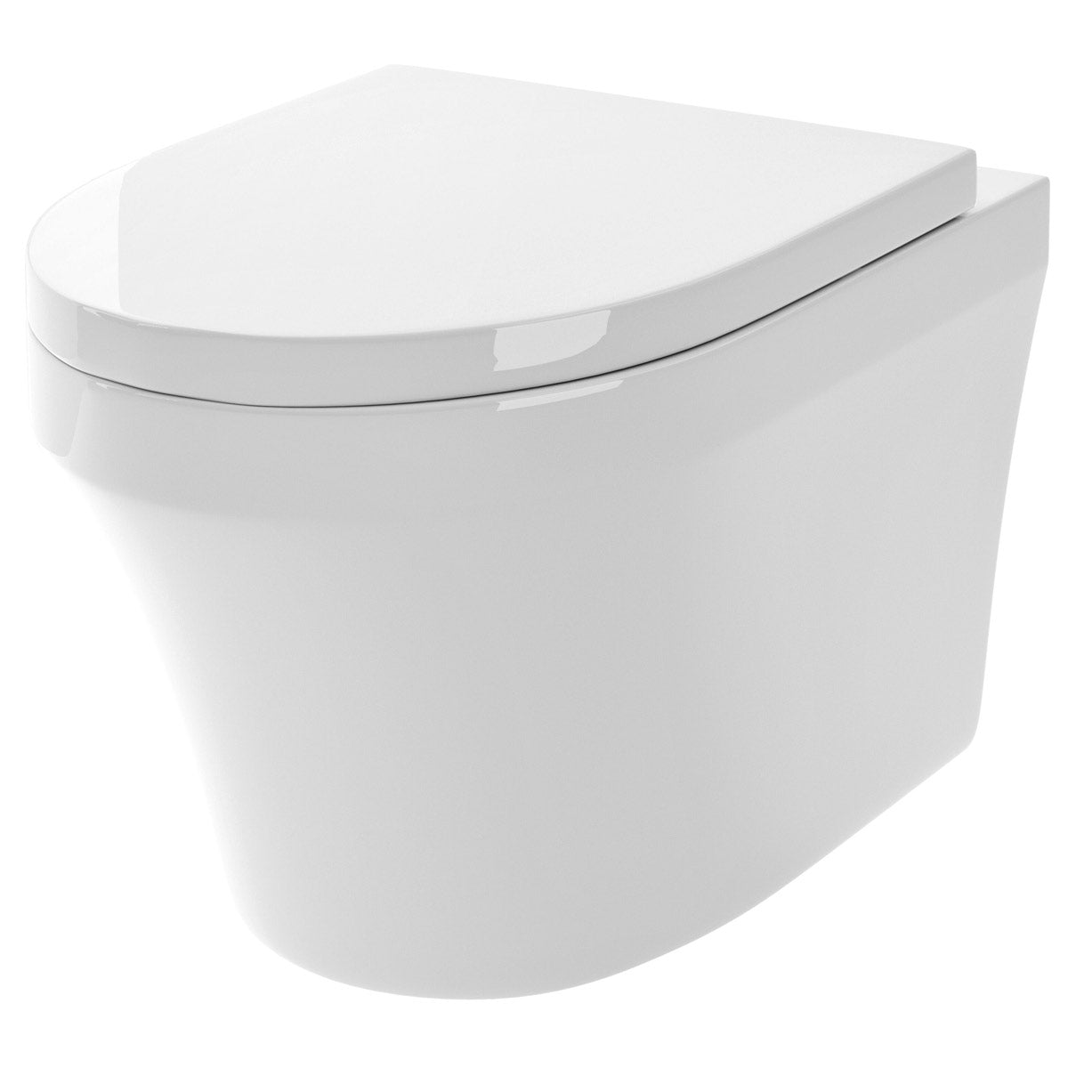 Hudson Reed Luna White Wall Hung Toilet Pan ONLY NCU600C