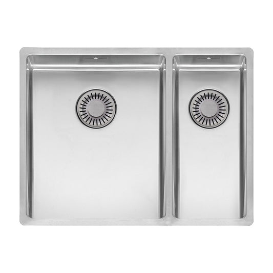 Reginox New York 34X40+18X40 1.5 Bowl Stainless Steel Kitchen Sink & Waste