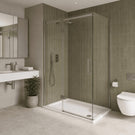 Nuie White Slip Resistant Slimline Rectangular Shower Tray 1200 x 800mm NSR023