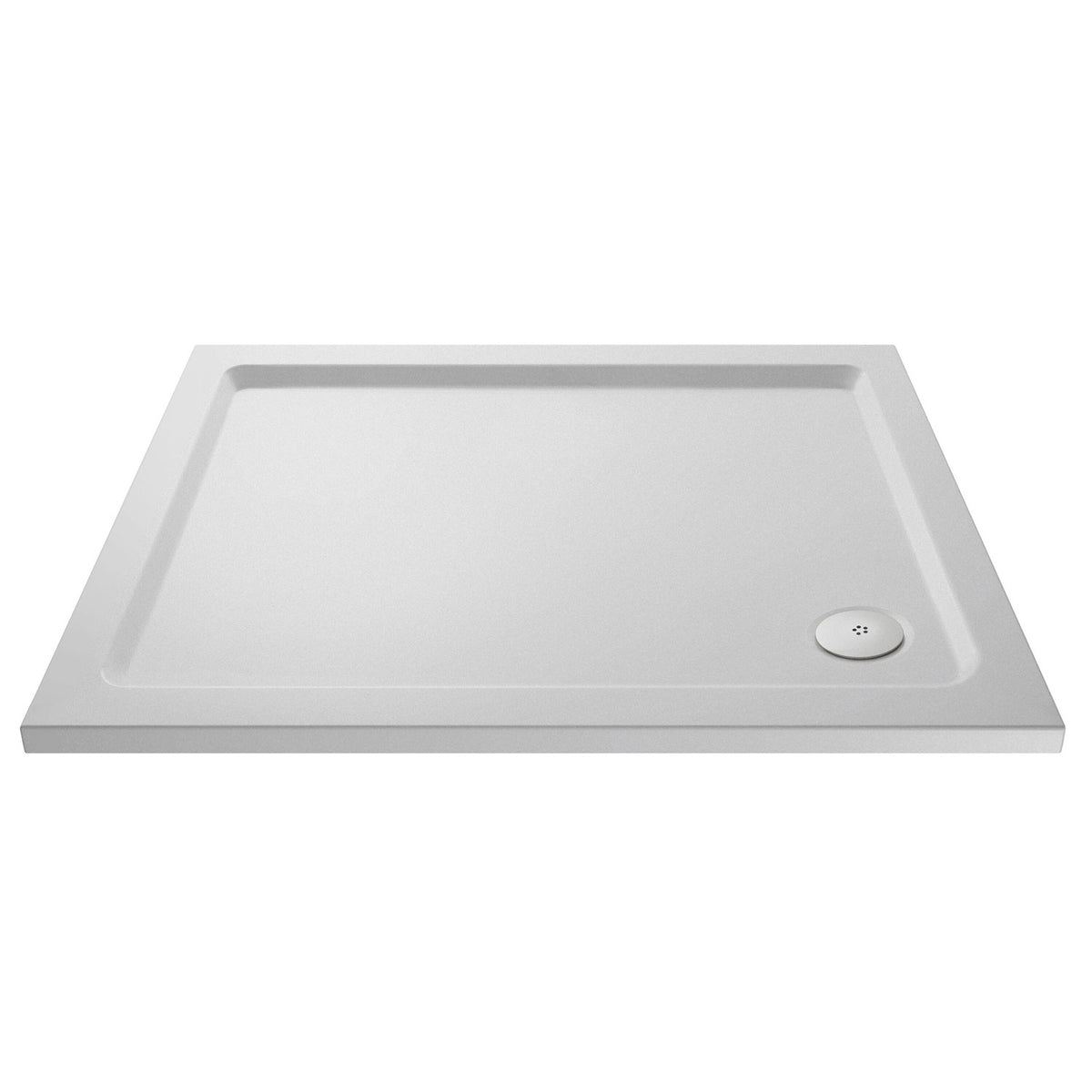 Nuie White Slip Resistant Slimline Rectangular Shower Tray 1200 x 800mm NSR023