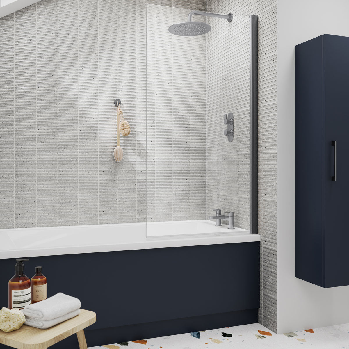 Nuie Athena and Arno 300mm Single Door Tall Cabinets and Units