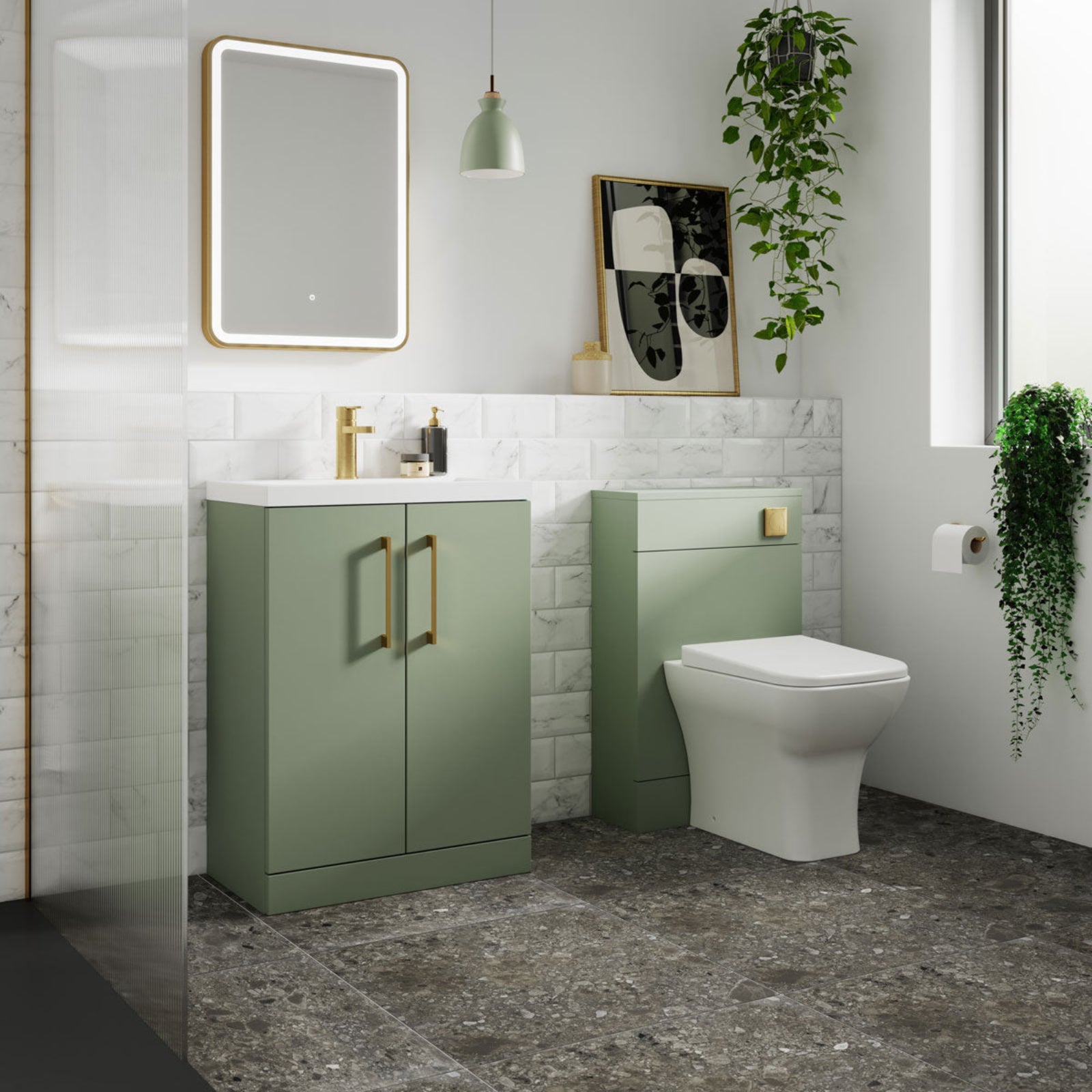 Nuie Arno 500mm Back to Wall WC Toilet Unit with 235mm Depth