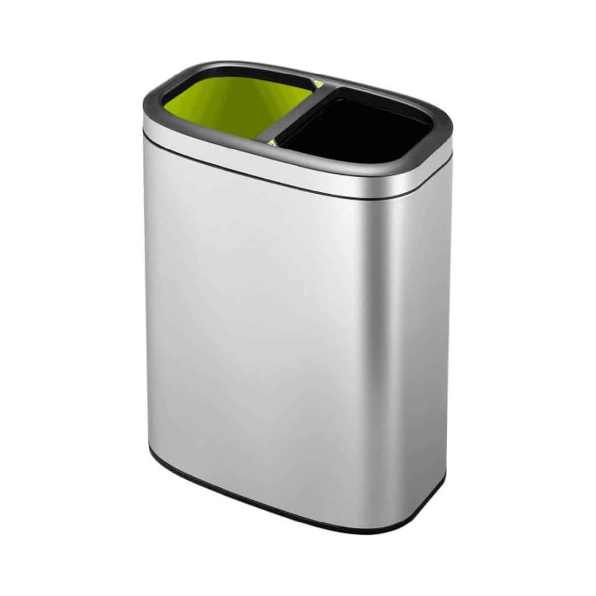 EKO Oli-Cube 5L+5L Open Top Dual Recycling Bin