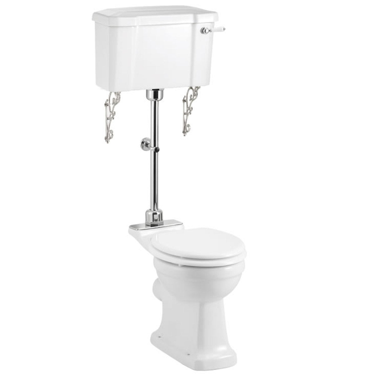 Burlington Regal Medium Level WC Toilet Pan with 520 Lever Cistern