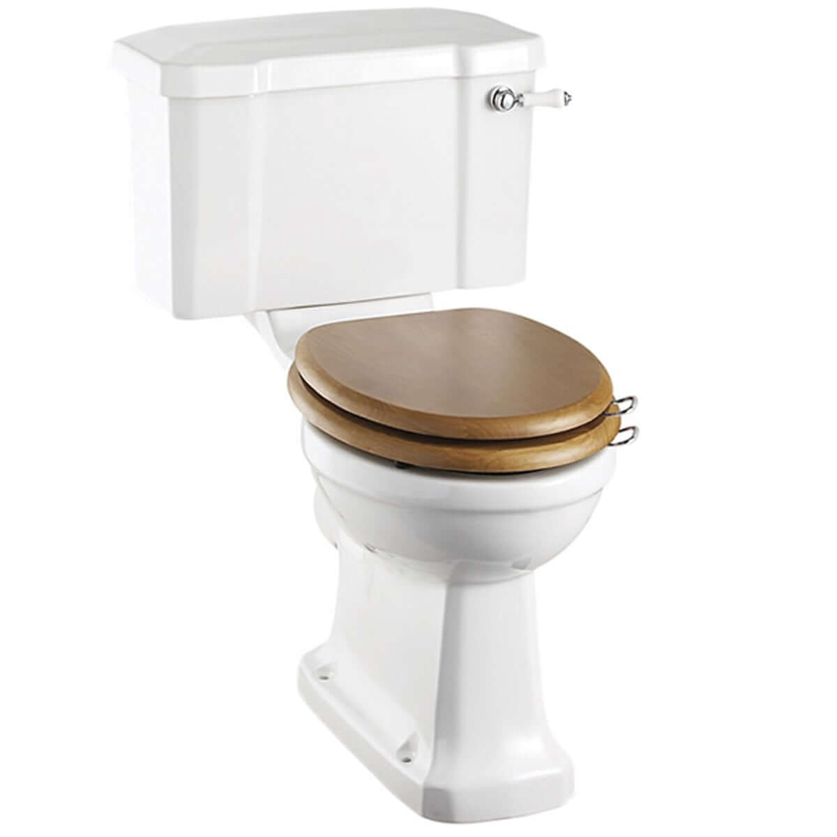 Burlington White Rimless Close Coupled WC Toilet Pan with 520 Lever Cistern