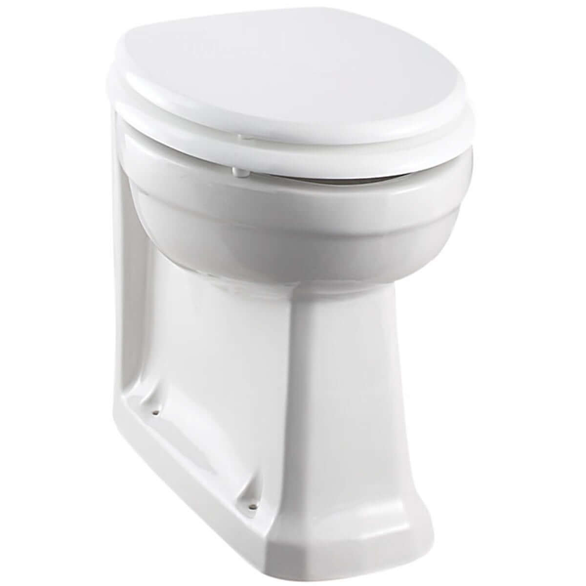 Burlington White Rimless Back to Wall Toilet Pan