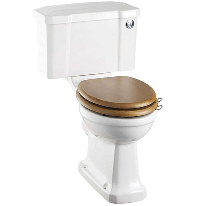 Burlington Standard Close Coupled WC Toilet Pan with 520 Front Push Button Cistern