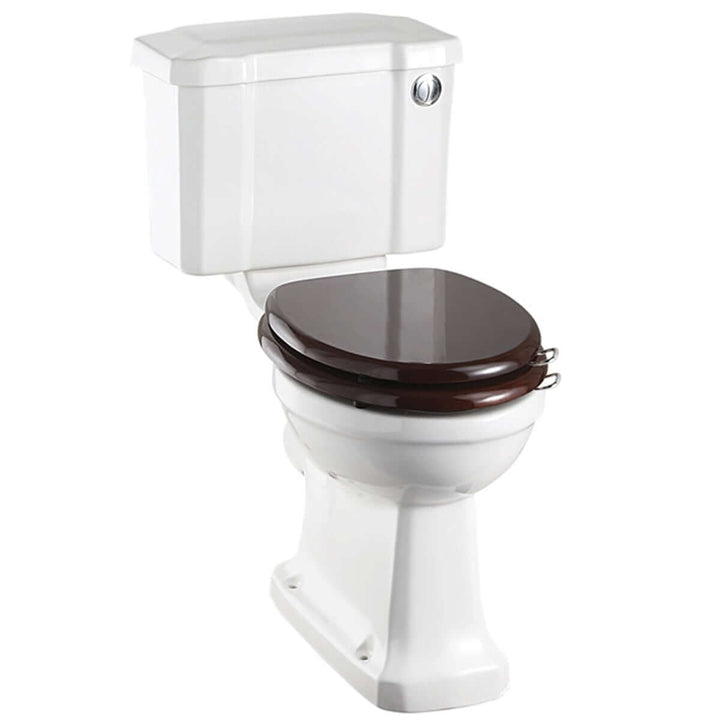 Burlington Standard White Close Coupled WC Toilet Pan with 440 Front Push Button Cistern