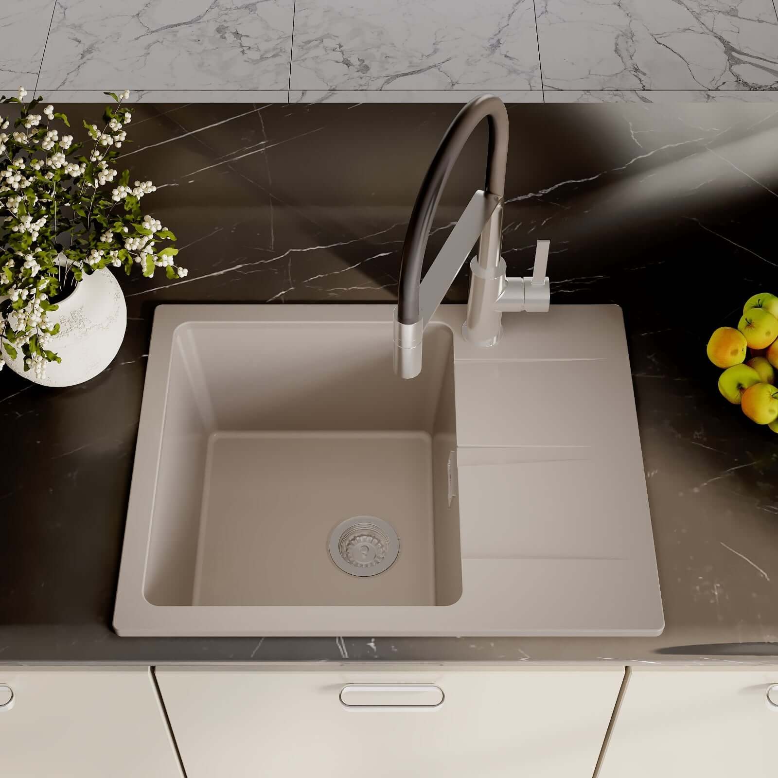 Reginox Avignon 10 1.0 Bowl Granite Kitchen Sink & Waste