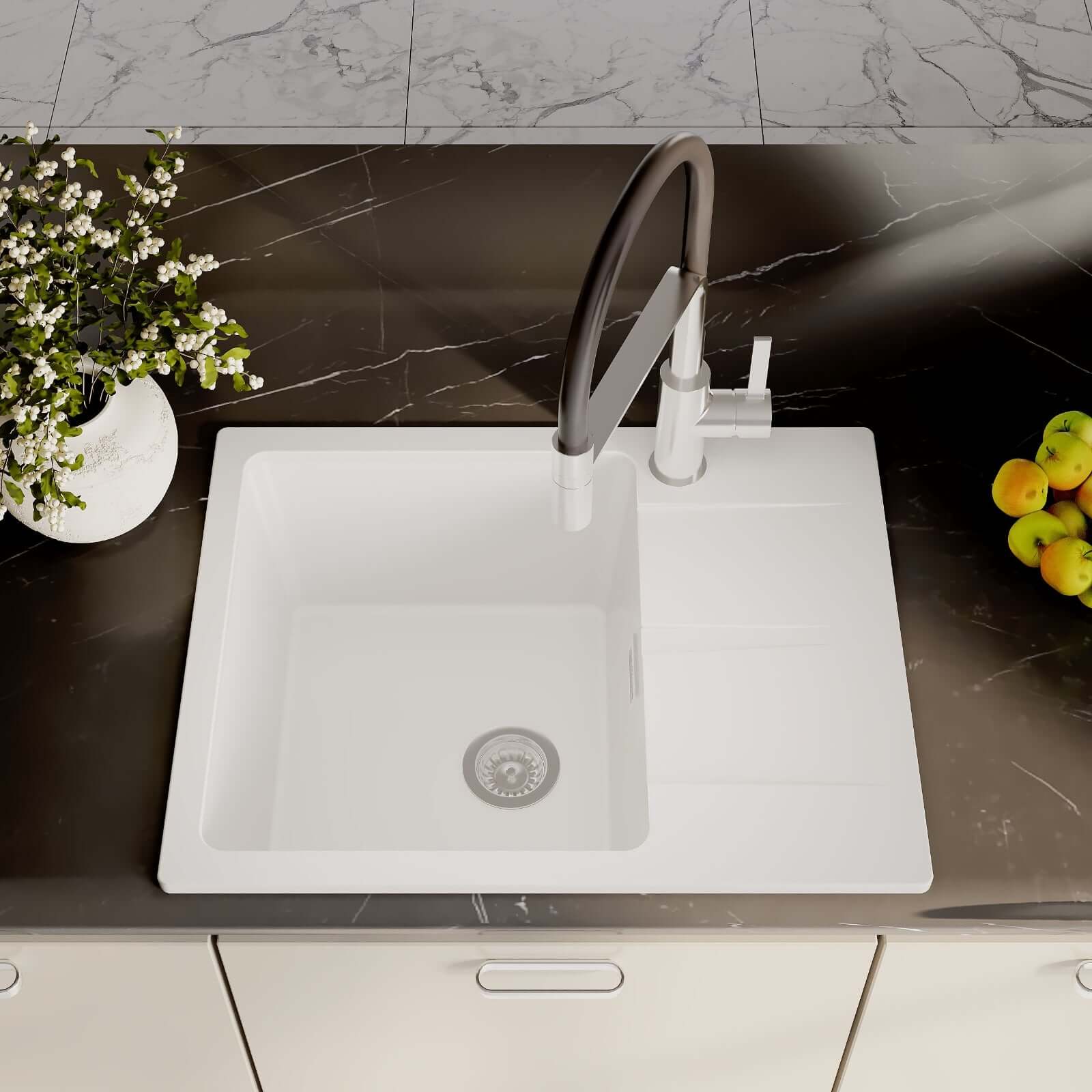 Reginox Avignon 10 1.0 Bowl Granite Kitchen Sink & Waste