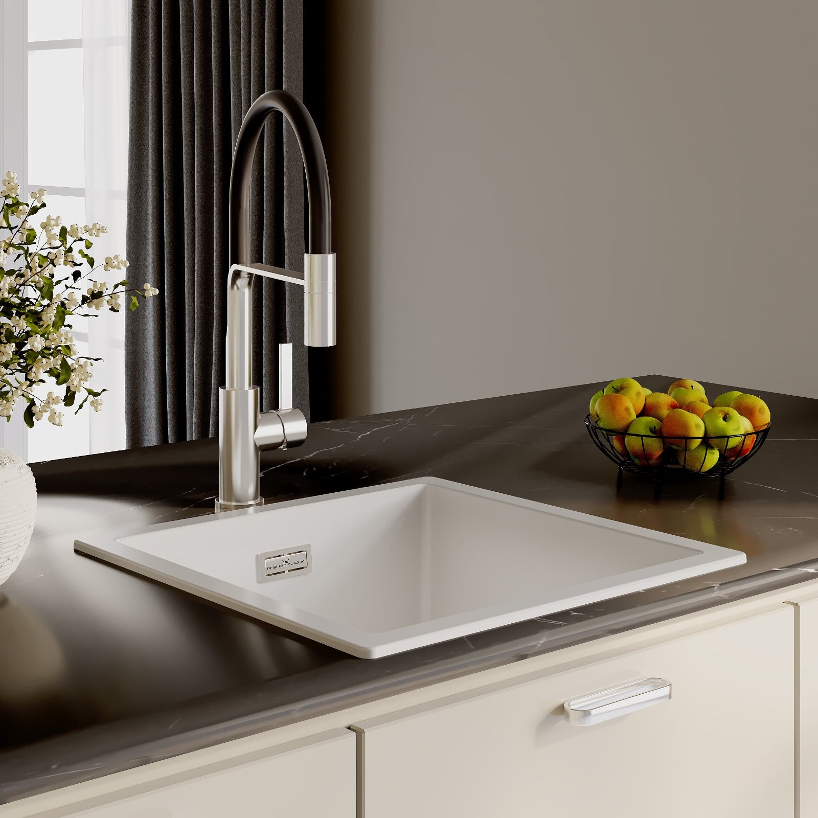 Reginox Amsterdam 1.0 Bowl Granite Kitchen Sink & Waste