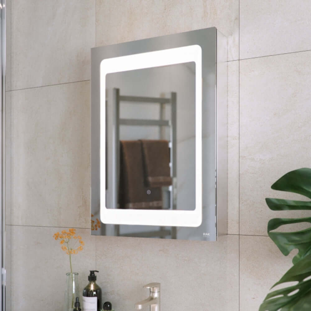 RAK Aphrodite LED Illuminated Bathroom Mirrored Cabinet