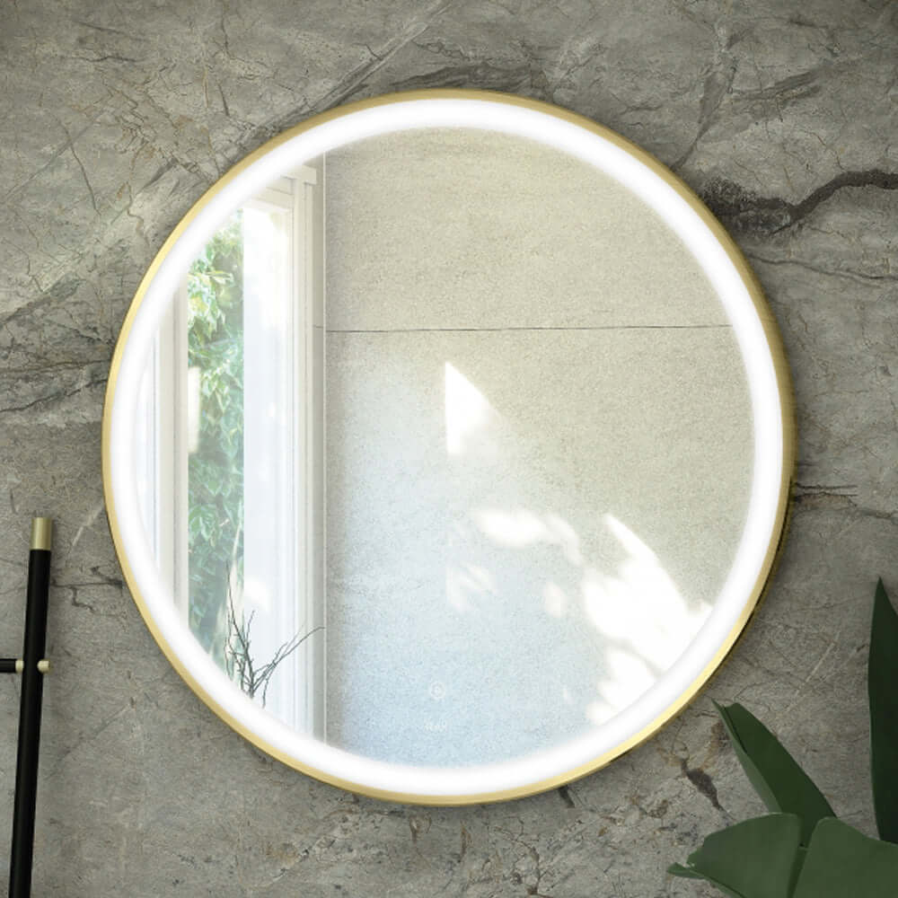 RAK Art Round 800x800 Illuminated Bathroom LED Mirror With Demister Pad