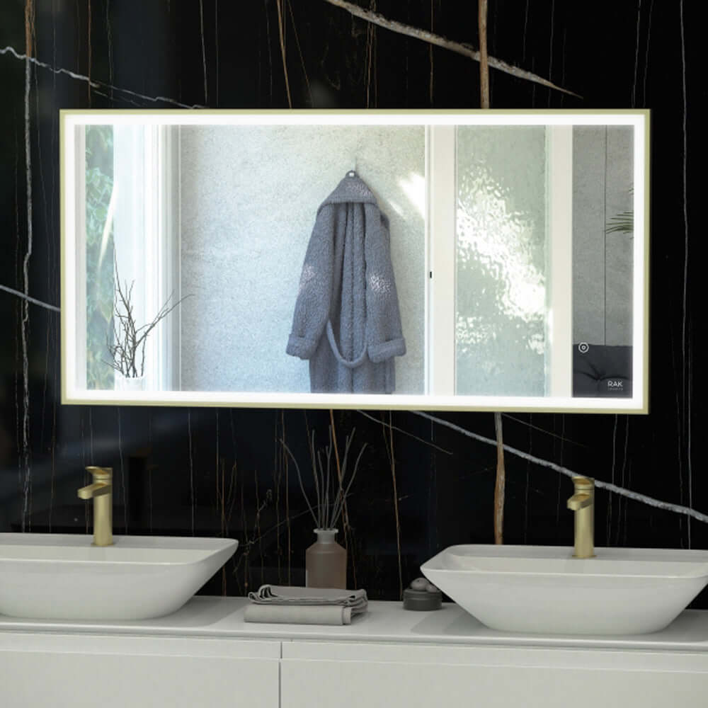 RAK Art Square 600x1200 LED Bathroom Mirror