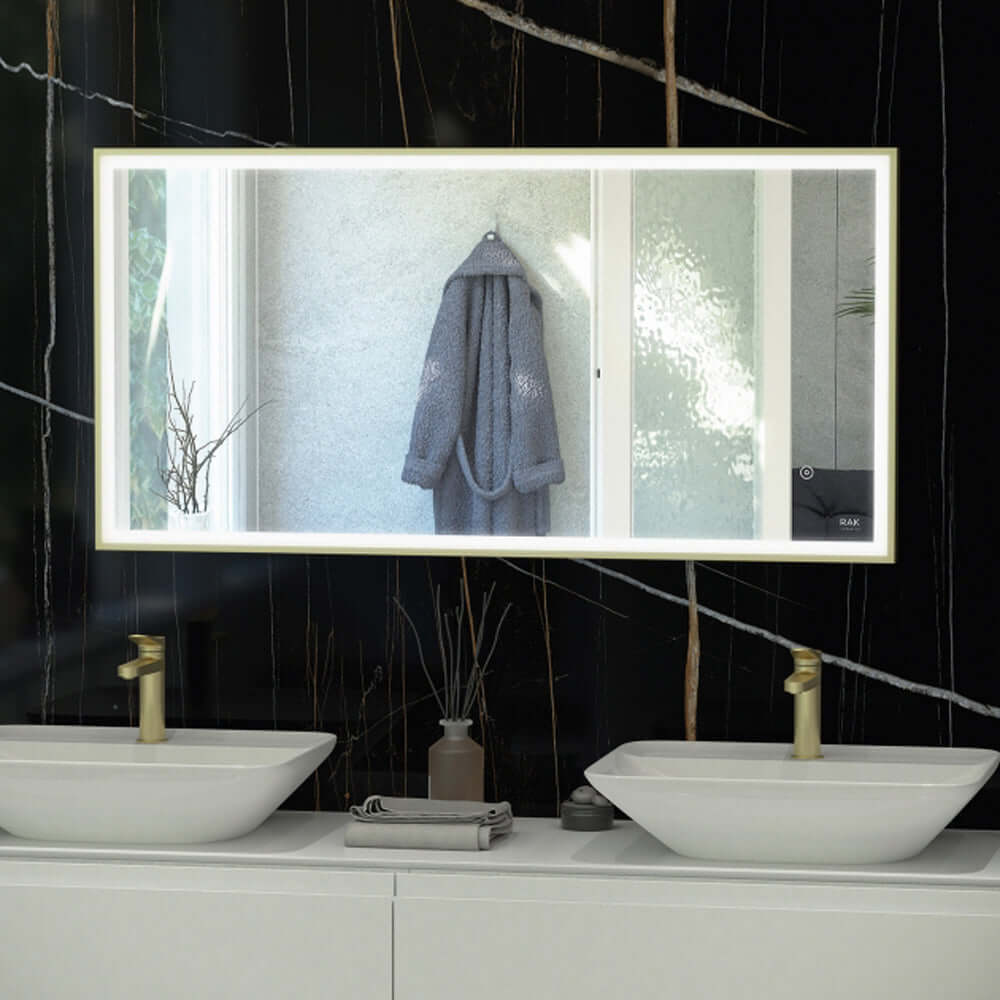 RAK Art Square 600x1000 LED Bathroom Mirror