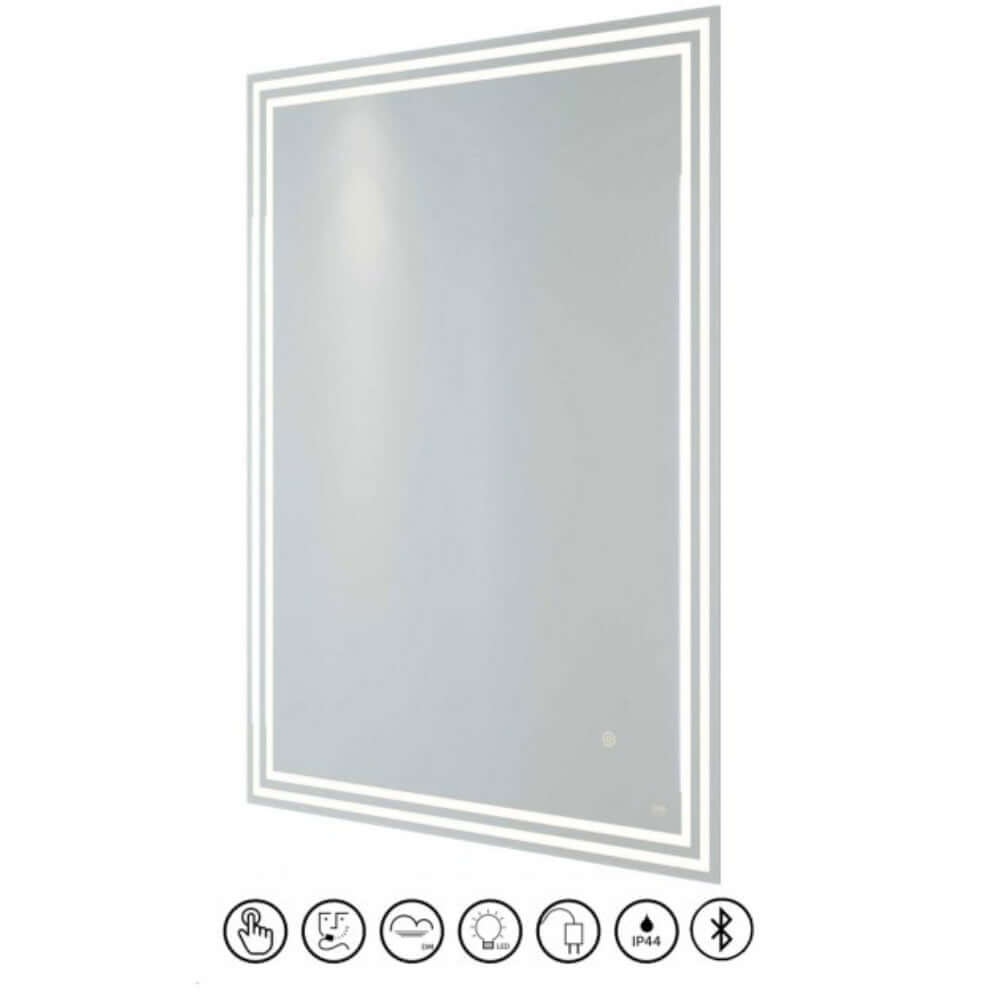 RAK Hermes 600x800 Portrait LED Mirror with Switch and Dem