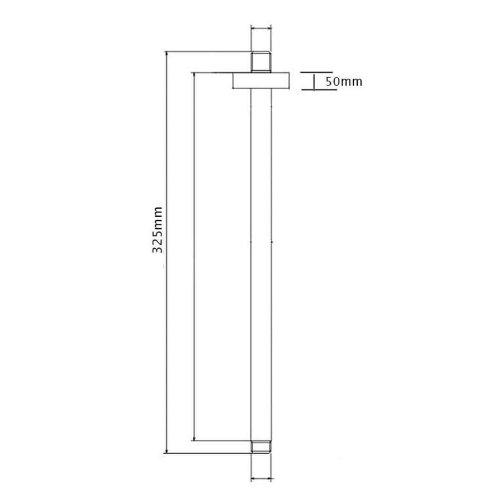 RAK 300mm Ceiling Mounted Shower Arm