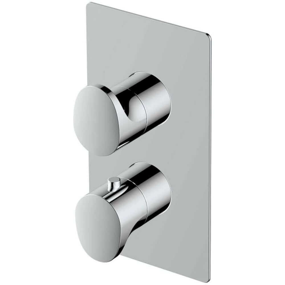 RAK Dual Outlet, 2 Handle Thermostatic Concealed Shower Valve